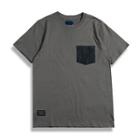 Short-sleeve Paneled Pocket T-shirt
