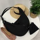 Plain Zip Crossbody Hobo Bag