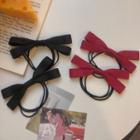Bow Hair Tie 1pc - Bow - Red - One Size