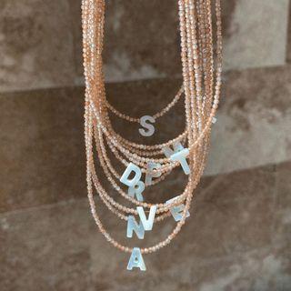 Alphabet Shell Alloy Necklace