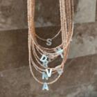Alphabet Shell Alloy Necklace