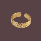 Alloy Open Ring 1pc - Gold - One Size