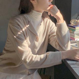 Button-up Wool Cardigan