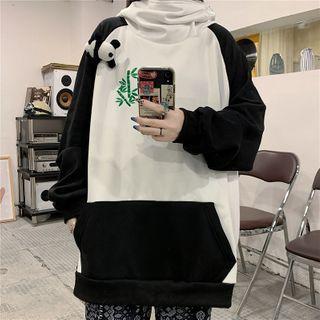 Embroidered Panda Hoodie