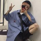 Couple Matching 3/4-sleeve Oversized Shirt
