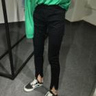 Fray Hem Slim Fit Jeans