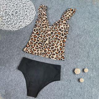 Set: Leopard Swim Top + Bottom