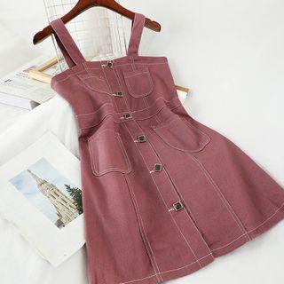 Pocket Detail Spaghetti Strap Dress
