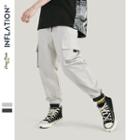 Couple Cargo Jogger Pants With Adhesive Tab