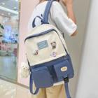 Two-tone Multi-section Backpack