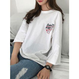 Wide-sleeve Graphic Loose-fit T-shirt