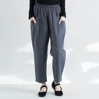 Crop Harem Pants Gray - One Size