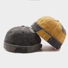 Patched Brimless Hat