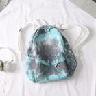 Canvas Splash Ink Print Backpack