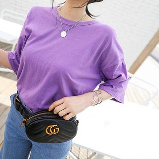Colored Cotton Long T-shirt