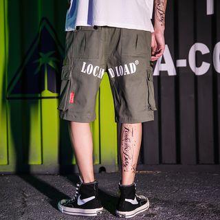 Cargo Lettering Shorts