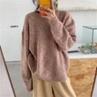 Corduroy Loose-fit Pants / Crew-neck Sweater