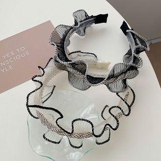 Rhinestone Ruffled Headband
