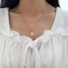 Daisy-pendant Necklace White - One Size