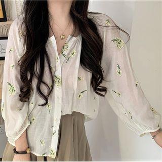 Floral Sheer Shirt