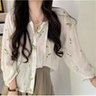 Floral Sheer Shirt