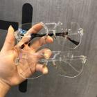 Double-bridge Rimless Eyeglasses