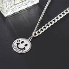 Smiley Face Pendant Necklace Bx2447 - One Size