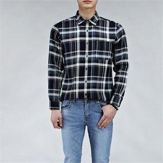 Long-sleeve Tartan-check Shirt