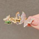 Butterfly Faux Crystal Hair Clip