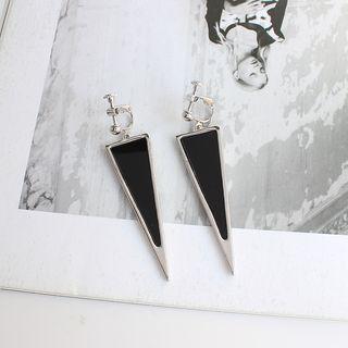 Alloy Acrylic Triangle Dangle Earring