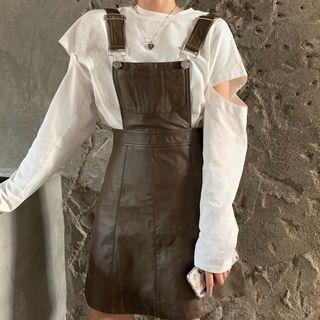 Cut Out Long-sleeve T-shirt / Jumper Dress