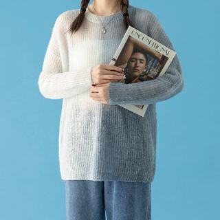 Ombre Ribbed Sweater