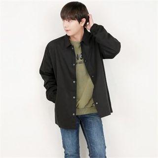 Banded-cuff Snap-button Jacket