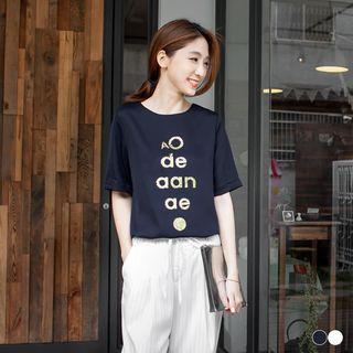 Sequin-embellished Graphic Top