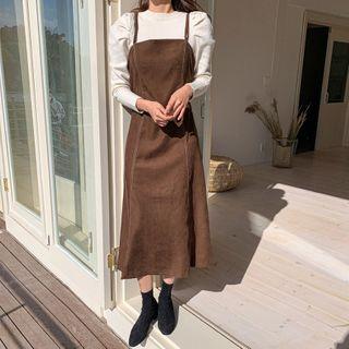 Double-strap Stitch-trim Dress