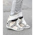 Color-block High-top Sneakers