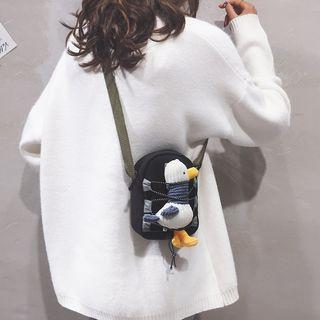 Duck Charm Drawcord Crossbody Bag