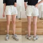 Plain Roll-up Hem Shorts