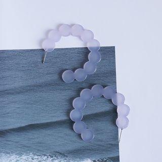 Acrylic Bead Open Hoop Earring As Shown In Figure - One Size