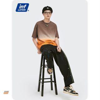 Gradient Short-sleeve Loose T-shirt