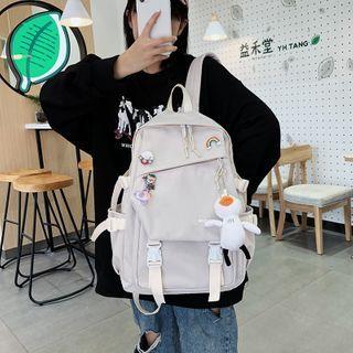 Plain Multi-section Backpack / Bag Charm / Brooch