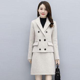 Set: Double Breasted Jacket + Mini Skirt