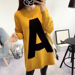 Letter Print Sweater