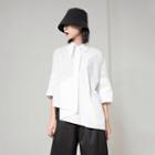 3/4-sleeve Irregular Shirt