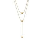 Layered Stainless Steel Necklace Necklace - Gold - One Size