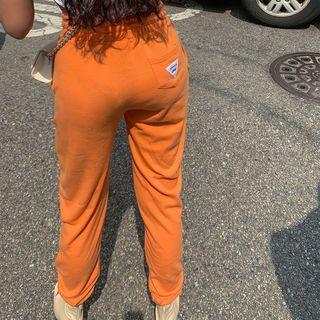 Vivid-color Patched Jogger Pants