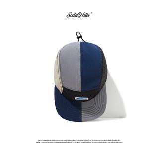 Drawstring Colorblock Baseball Cap Blue - One Size