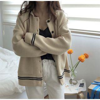 Collared Button-up Cardigan