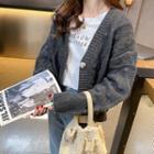 Loose-fit Sweater Cardigan In 5 Colors