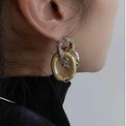 Alloy Drop Earring 1 Pair - Gold & Silver - One Size